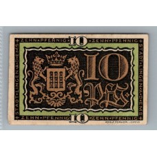 ALEMANIA 1921 BILLETE DE 10 PFENNIG SIN CIRCULAR